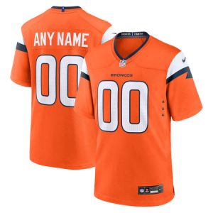 Men's Denver Broncos Nike Orange Mile High Collection Game Custom Jersey