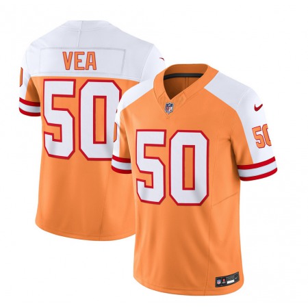 e0f9f8a02285a49f5bf4c0ffe898970d.jpeg Men's Tampa Bay Buccaneers #50 Vita Vea 2023 F.U.S.E. White/Orange Throwback Limited Stitched Jersey