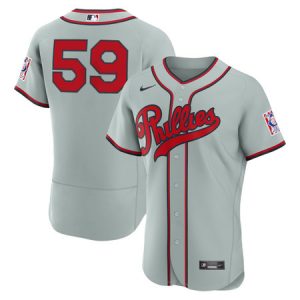 Men's Philadelphia Phillies #59 Jhoan Duran Nike Gray 2026 Field of Dreams Authentic Jersey