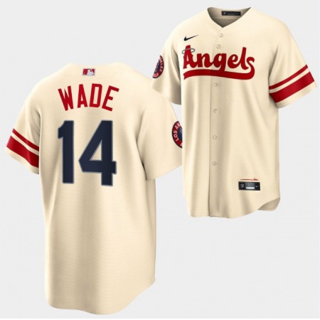 Men's Los Angeles Angels #14 Tyler Wade 2022 Cream City Connect Cool Base Stitched Jersey DZXM