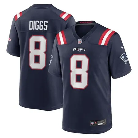 e8d2e6410b28f37564a817a161c11440.webp Men's New England Patriots #8 Stefon Diggs Navy Game Jersey