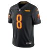 Men's Washington Commanders #8 Brian Robinson Jr. Black Vapor Untouchable Limited Jersey