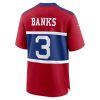 Men's New York Giants #3 Deonte Banks Century Red Alternate Player Game Jersey