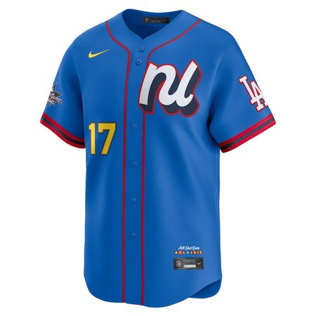 Men's National League #17 Shohei Ohtani  Blue 2025 All-Star Edition Limited Player Jersey
