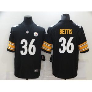 Men's  Pittsburgh Steelers #36 Jerome Bettis Black Stitched Jersey