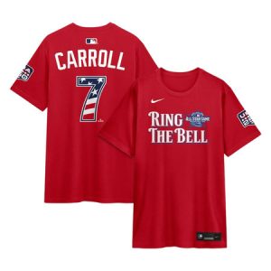 Men's National League #7 Corbin Carroll Nike Red 2026 All-Star Game Name & Number T-Shirt
