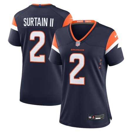 Women's Denver Broncos #2 Patrick Surtain II Navy Mile High Collection Alternate Game Jersey