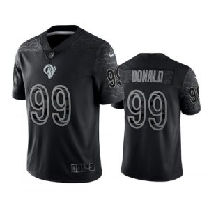 f2fa70c2683ecbb9d1446e381c57c187.jpeg Men's Los Angeles Rams #99 Aaron Donald Black Reflective Limited Stitched Football Jersey