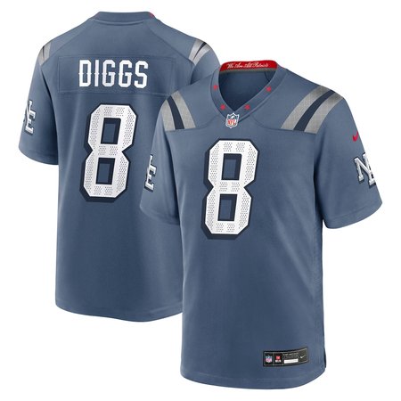 f37f1e2feebc24a97e5b584376b85a12.jpeg Men's New England Patriots #8 Stefon Diggs Blue Rivalries Collection Game Jersey