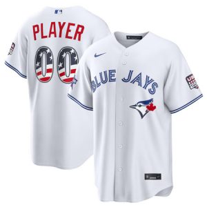 Youth Toronto Blue Jays Nike White 2026 All-Star Edition Stars & Stripes Stadium Custom Jersey