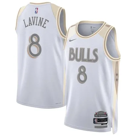 f7afebf8f744479bccba8c42ce224b72.webp Unisex Chicago Bulls #8 Zach LaVine White 2024/25 Swingman City Edition Player Jersey
