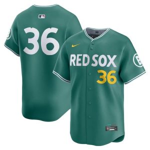 Men's Boston Red Sox #36 Triston Casas Green 2025 City Connect Limited Player Jersey V4RB