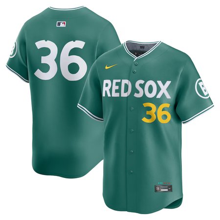 Men's Boston Red Sox #36 Triston Casas Green 2025 City Connect Limited Player Jersey V4RB