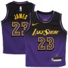 fa2d6a6e0962c8d8c00eb6c363e0d002.jpeg Toddler Los Angeles Lakers #23 LeBron James Purple 2024/25 Swingman City Edition Player Jersey
