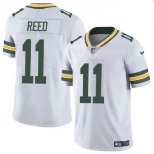 fbac7703692c7936e4e9d1c9817a9707.webp Men's Green Bay Packers #11 Jayden Reed White Vapor Untouchable Stitched Jersey