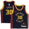 Toddler Golden State Warriors #30 Stephen Curry Navy 2024/25 Swingman Player City Edition Jersey