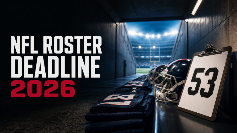 2026 NFL roster cuts and 53-man deadline stadium graphic