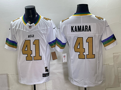 Men's New Orleans Saints #41 Alvin Kamara Nike White 2026-27 NOLA Football Jersey NOS01