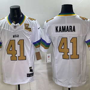 Men's New Orleans Saints #41 Alvin Kamara Nike White 2026-27 NOLA Football Jersey NOS02