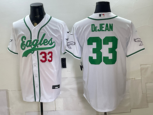 Men's Philadelphia Eagles #33 Cooper DeJean Nike White 2026-27 City Connect Stadium Jersey PHI-CD03