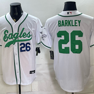 Men's Philadelphia Eagles #26 Saquon Barkley Nike White 2026-27 City Connect Stadium Jersey PHI-SB02