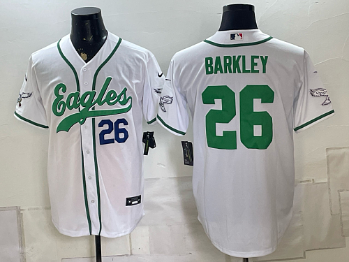 yp252437895-019 Men's Philadelphia Eagles #26 Saquon Barkley Nike White 2026-27 City Connect Stadium Jersey PHI-SB02