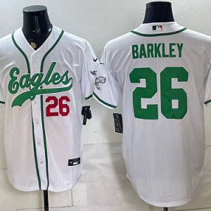 Men's Philadelphia Eagles #26 Saquon Barkley Nike White 2026-27 City Connect Stadium Jersey PHI-SB03