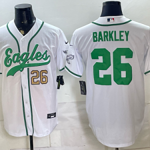 Men's Philadelphia Eagles #26 Saquon Barkley Nike White 2026-27 City Connect Stadium Jersey PHI-SB04