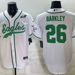 Men's Philadelphia Eagles #26 Saquon Barkley Nike White 2026-27 City Connect Stadium Jersey PHI-SB05