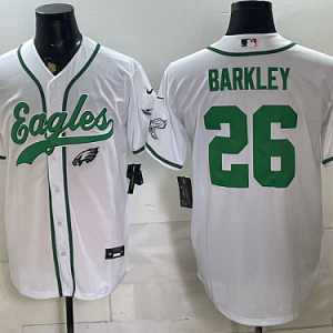 Men's Philadelphia Eagles #26 Saquon Barkley Nike White 2026-27 City Connect Stadium Jersey PHI-SB06