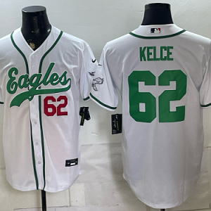 Men's Philadelphia Eagles #62 Jason Kelce Nike White 2026-27 City Connect Stadium Jersey PHI-JK03