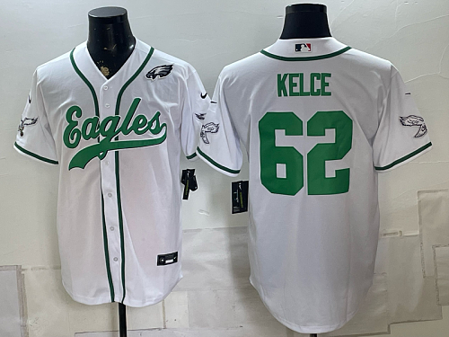 yp252437895-028 Men's Philadelphia Eagles #62 Jason Kelce Nike White 2026-27 City Connect Stadium Jersey PHI-JK05