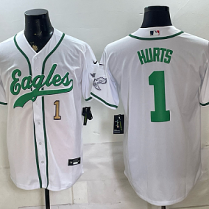 Men's Philadelphia Eagles #1 Jalen Hurts Nike White 2026-27 City Connect Stadium Jersey PHI-JH03