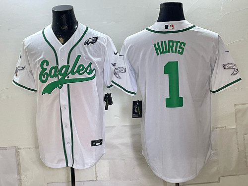 Men's Philadelphia Eagles #1 Jalen Hurts Nike White 2026-27 City Connect Stadium Jersey PHI-JH05