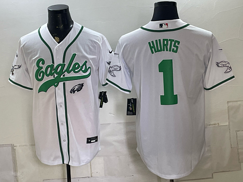 Men's Philadelphia Eagles #1 Jalen Hurts Nike White 2026-27 City Connect Stadium Jersey PHI-JH06
