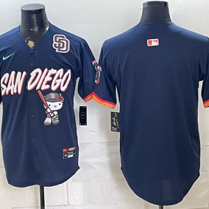 Men's San Diego Padres Nike Navy 2026-27 Hello Kitty City Connect Stadium Jersey SDP04