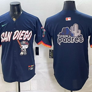 yp252437895-049 Men's San Diego Padres Nike Navy 2026-27 Hello Kitty City Connect Stadium Jersey SDP05