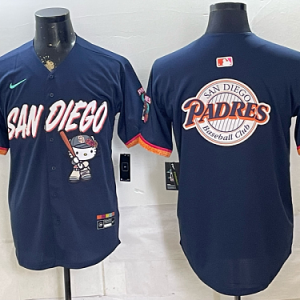 yp252437895-053 Men's San Diego Padres Nike Navy 2026-27 Hello Kitty City Connect Stadium Jersey SDP09