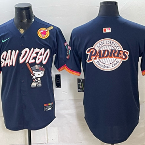 Men's San Diego Padres Nike Navy 2026-27 Hello Kitty City Connect Stadium Jersey SDP10