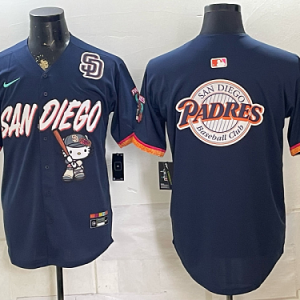 yp252437895-056 Men's San Diego Padres Nike Navy 2026-27 Hello Kitty City Connect Stadium Jersey SDP12