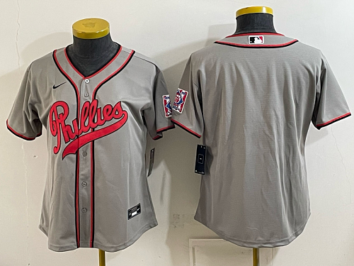Women's Philadelphia Phillies Nike Gray 2026-27 City Connect Stadium Jersey PHIW01