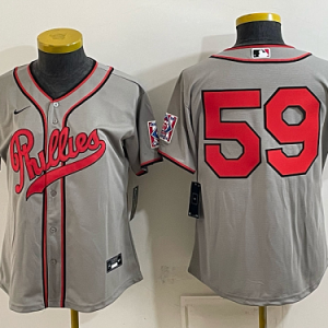 Women's Philadelphia Phillies #5 Bryson Stott Nike Gray 2026-27 City Connect Stadium Jersey PHIW02