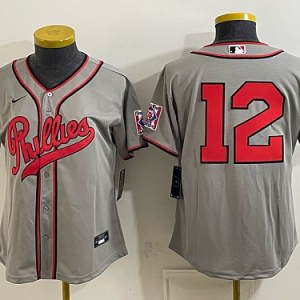 Women's Philadelphia Phillies #16 Brandon Marsh Nike Gray 2026-27 City Connect Stadium Jersey PHIW06