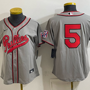 Women's Philadelphia Phillies #3 Bryce Harper Nike Gray 2026-27 City Connect Stadium Jersey PHIW08