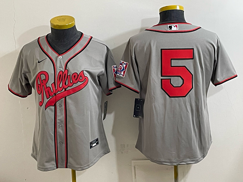 Women's Philadelphia Phillies #3 Bryce Harper Nike Gray 2026-27 City Connect Stadium Jersey PHIW08