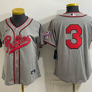 Women's Philadelphia Phillies #7 Trea Turner Nike Gray 2026-27 City Connect Stadium Jersey PHIW09