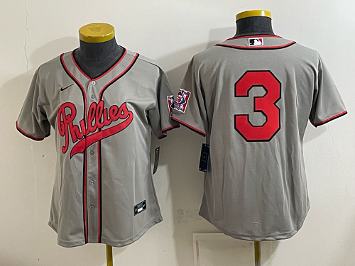 Women's Philadelphia Phillies #7 Trea Turner Nike Gray 2026-27 City Connect Stadium Jersey PHIW09