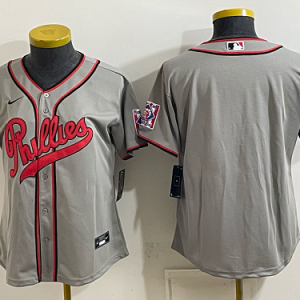 Women's Philadelphia Phillies Nike Gray 2026-27 City Connect Stadium Jersey PHIW10