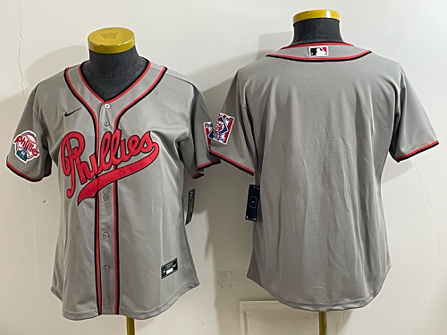 Women's Philadelphia Phillies Nike Gray 2026-27 City Connect Stadium Jersey PHIW10