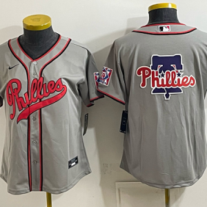 Women's Philadelphia Phillies Nike Gray 2026-27 City Connect Stadium Jersey PHIW12